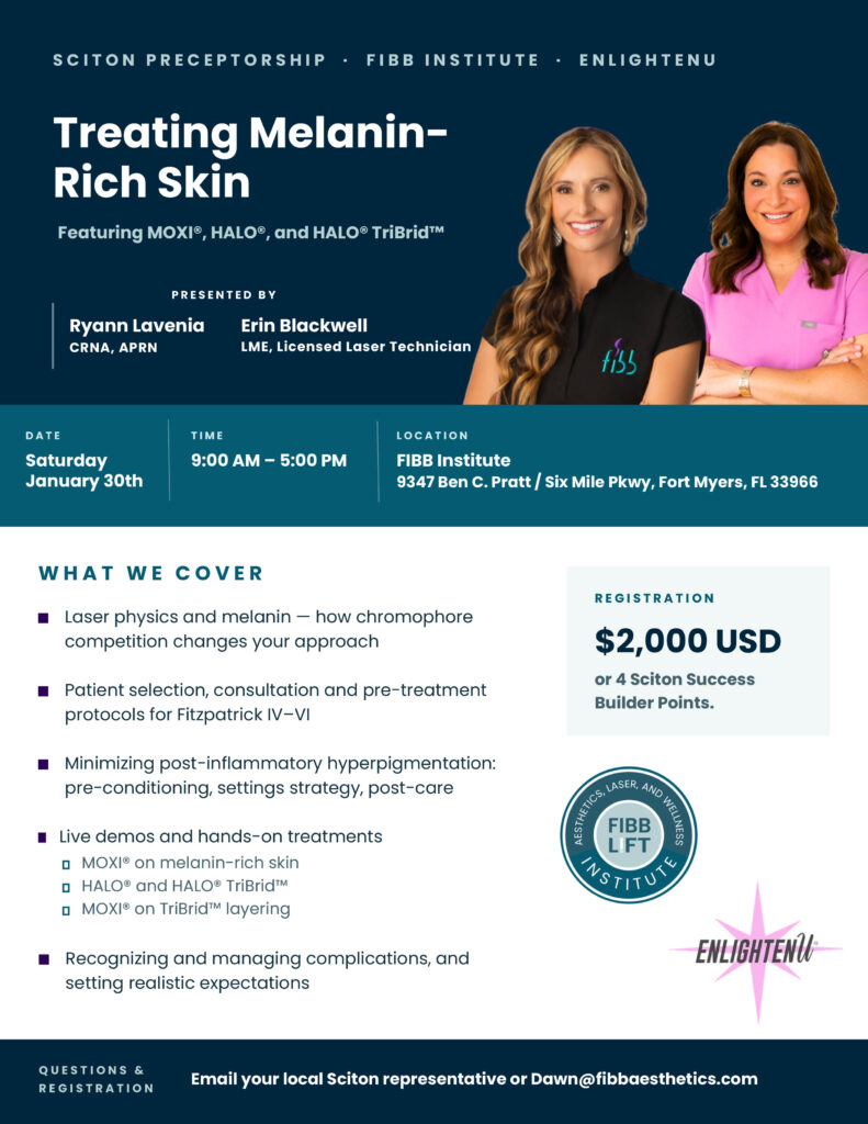 treating melanin rich skin preceptorship